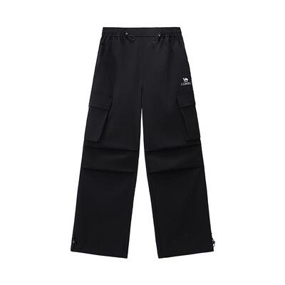 骆驼山海软壳裤女装2026秋冬加绒工装裤宽松防水防风冲锋登山裤子
