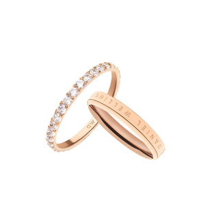 【情人节礼物】DW情侣对戒流光系列轻奢高级感戒指女素圈小众指环