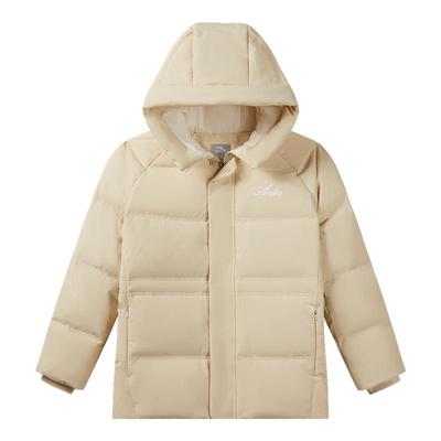 安踏儿童中长款女羽绒服