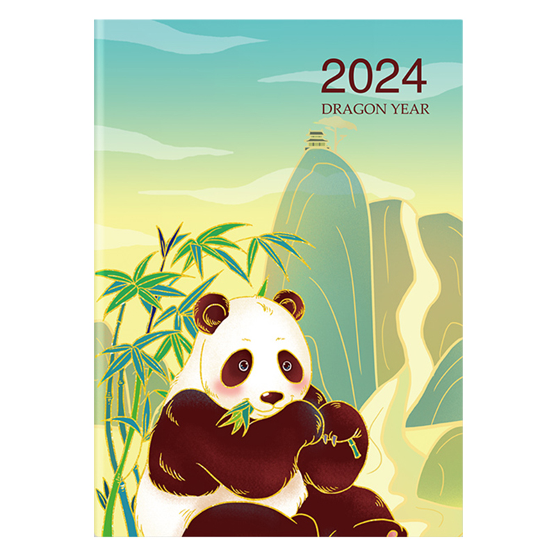 2026年工作小秘书支持定制A4国潮行事日历本每日周月计划表自律打卡本A4记事本自律打卡本高颜值笔记本子ins