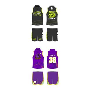 飞盘服腰旗服定制速干运动训练精英版V领坎肩比赛篮球球队服设计