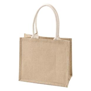 现货老款无印良品MUJI包麻袋背包托特包DIY刺绣虎年兔年限定黄麻