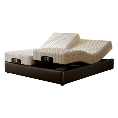 无床头智能电动床主卧全自动家用升降床架现代简约储物1米8双人床