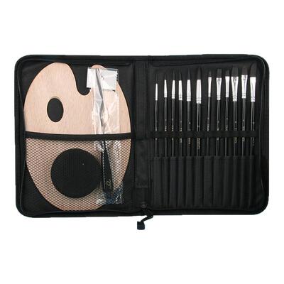 尼龙笔毛油画笔美术生专用