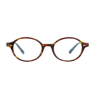 复古扁椭圆框超轻TR近视眼镜女