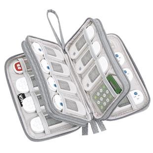 企业网银U盾收纳包U盘收纳包公司密码器手机银行网银K宝整理盒三层数码配件袋便携数据线多功能包大容量