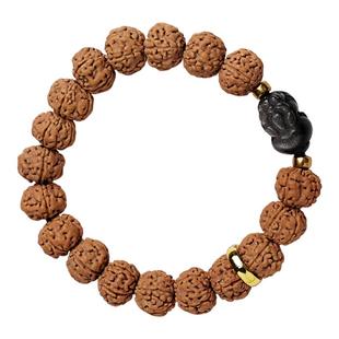 老树王小金刚菩提子手串单圈原籽龙纹佛念珠文玩貔貅配饰男女手链