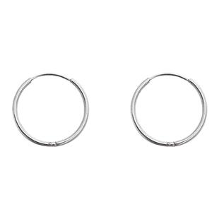 嘟嘟夫妇冷淡风素圈耳环女钛钢不掉色小众设计高级感细圈耳骨耳钉