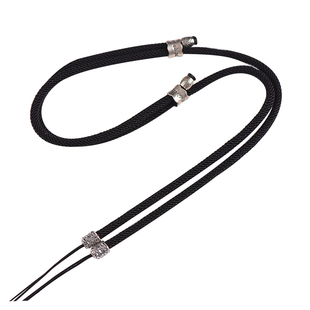 纯银手工编绳天珠挂绳横穿高级配饰绳专用高端可调加粗锁骨链绳子