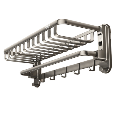 德力西吸盘免打孔浴室置物架