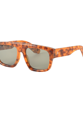 YOJIYA复古玳瑁方框偏光墨镜