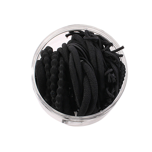 黑色简约发绳头绳头饰品皮套绑扎头发圈韩国简单橡皮筋加粗高弹力