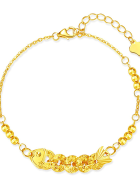 年年有鱼手链女S925纯银锦鲤礼物