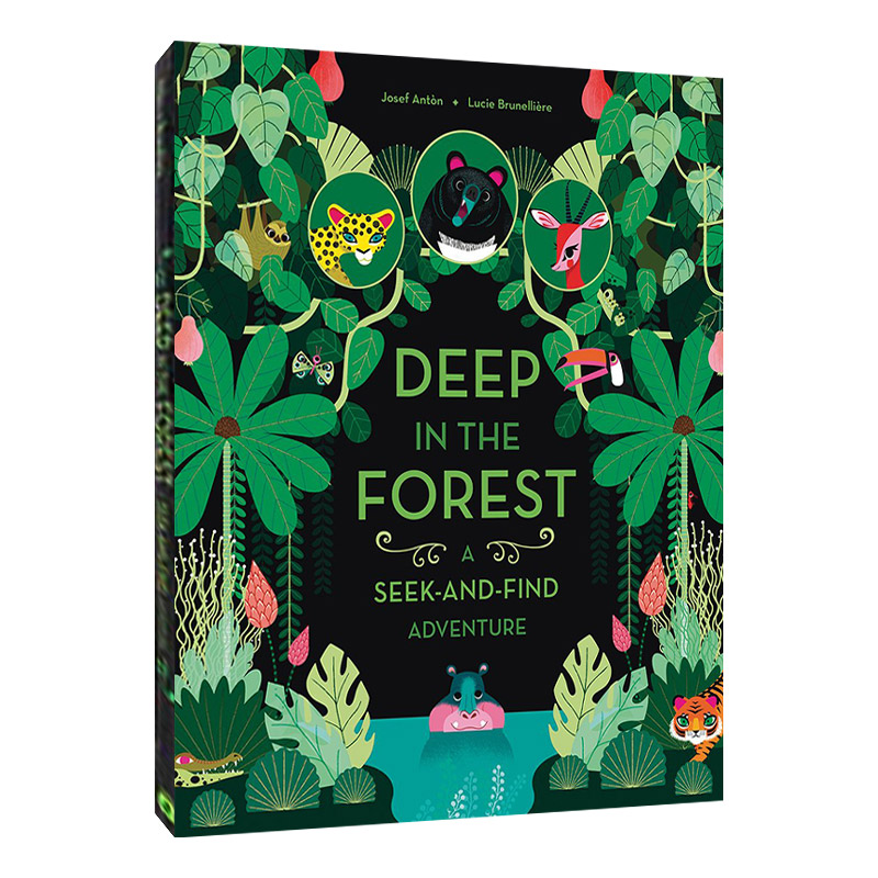 森林深处 英文原版 Deep in the Forest A Seek-And-Find Adventure 纸板翻翻找找书 英文版 进口英语原版书籍