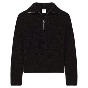 【ENG】COURREGES 古未界 TRUCKER半拉链高领毛衣男女 新品25冬