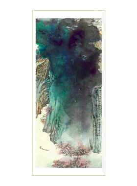 张大千玄关是装饰画新中式