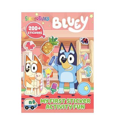 【预售】布鲁伊的贴纸活动：趣味贴纸书 Bluey: Stickertivity: My First Sticker Activity Fun 原版英文儿童趣味