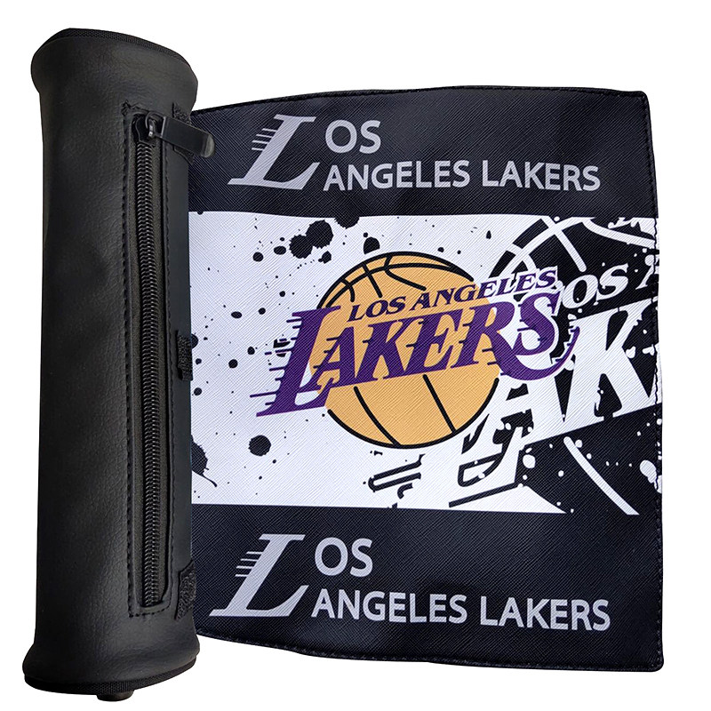 NBA篮球篮网创意卷轴笔袋足球湖人勇士皇马大容量耐用铅笔袋学生