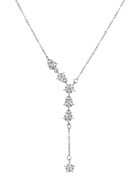 星星锆石流苏项链女璀璨吸睛