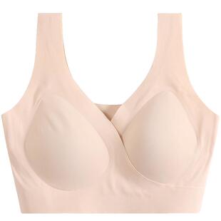 背心式孕妇哺乳文胸超薄产后喂奶胸罩交叉哺乳内衣无钢圈睡眠文胸
