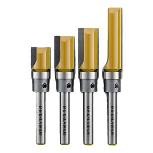 仿形直刀下轴承修边刀轴承直刀木工铣刀修边机刀头开槽86插座线盒