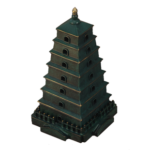 大雁塔香炉家用室内熏香炉沉香檀香盘香炉中式茶道香薰炉复古摆件