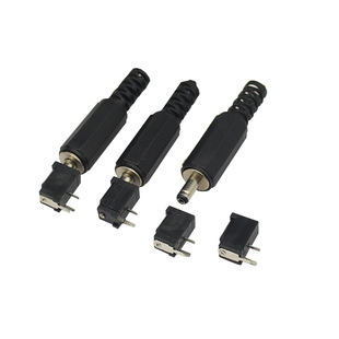 DC直流电源插座插头005/002母座公头5.5-2.1/2.5/3.5MM公母圆孔