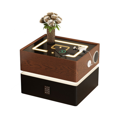 智能悬浮床头柜多功能实木创意