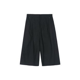 【100%亚麻】ZOLLE因为经典款亚麻休闲宽松七分裤老钱风