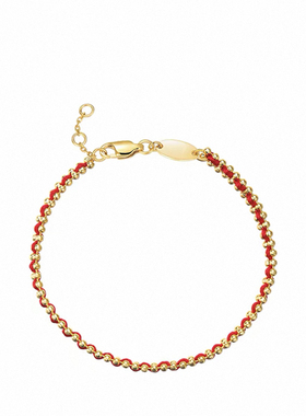 本命年转运编织红绳手链女