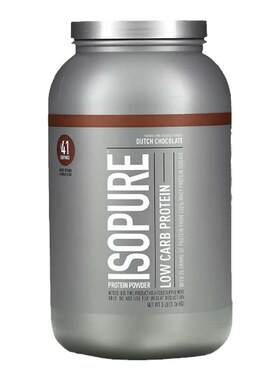 Isopure爱素纯蛋白粉低碳水化合物乳清蛋白粉高蛋白增肌粉维矿补