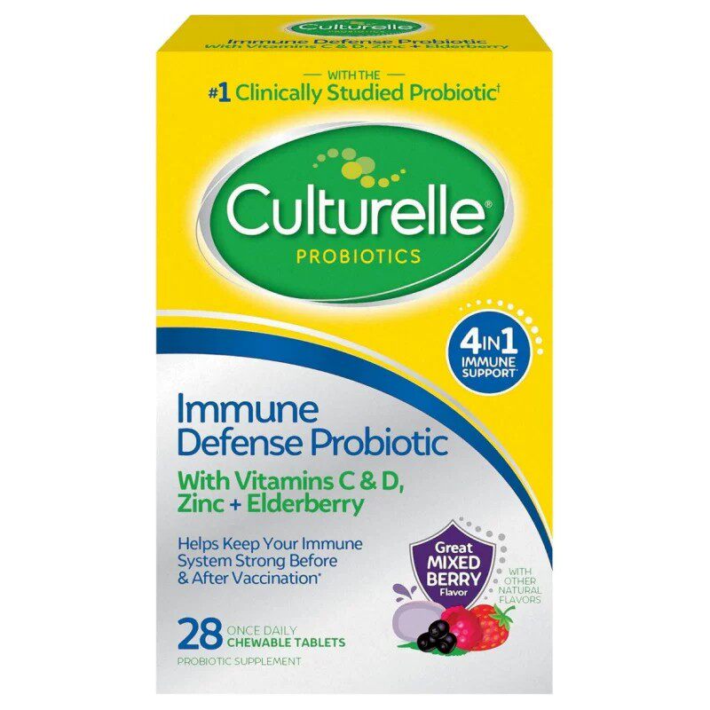 保税仓直发美国culturelle 康萃乐成人益生菌咀嚼片28粒临期特惠