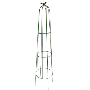 圆形小鸟爬藤架月季铁线莲专用架做旧鸟笼花架阳台盆栽植物架花盆