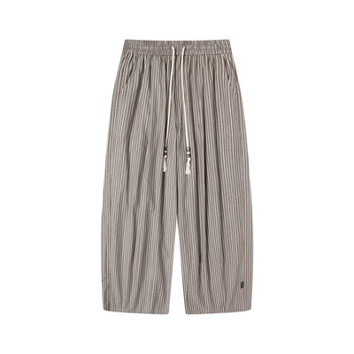 海岛度假串珠休闲裤男女春季薄款