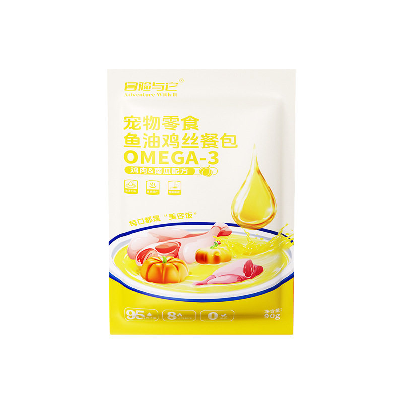 冒险与它鸡肉丝餐包90g猫罐头