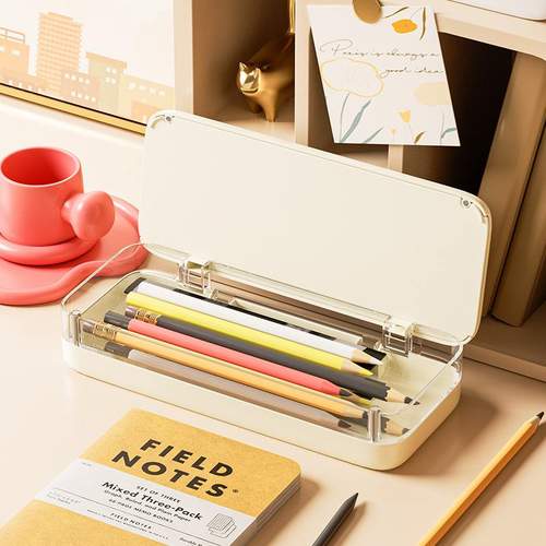 学生文具盒多功能自律打卡笔筒磁桌面铅笔盒盒子储物双层扣大容量