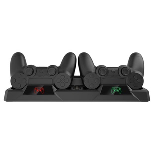 PS4/SLIM/PRO主机多功能散热底座PS4手柄座充PS4底座带碟片收纳架