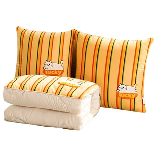 汽车内抱枕被子两用二合一2026新款可折叠午睡毯子靠枕头被空调被