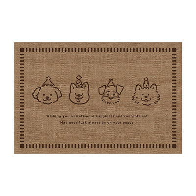 防水防污可爱宠物地垫子