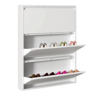 超薄款金属翻斗鞋柜家用入户门口室内多层一体靠墙窄小型储物鞋架