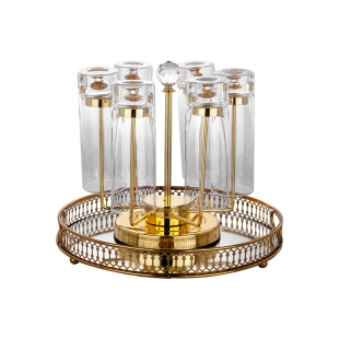 新款金箔高直身玻璃水杯 家用客厅金山厚底高颜值茶杯 耐高温水具