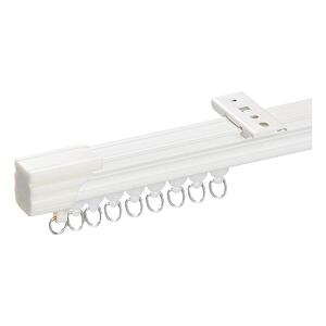 帘E家 铝合金窗帘轨道单轨双轨侧装顶装弯轨滑轮导轨挂钩静音直轨