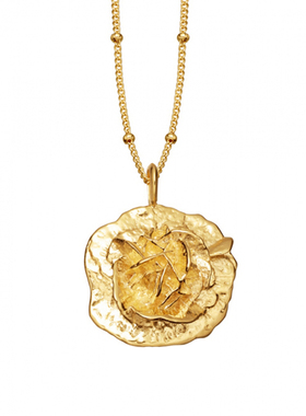 小众高级感复古立体手工花朵项链