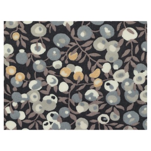 英国正品liberty面料100支lawn长纤棉柔软服装布烫银威尔特黑棕色