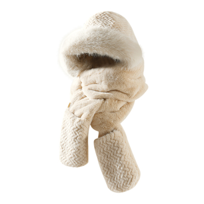 冬季加厚保暖防寒毛绒帽子