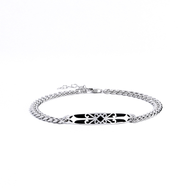 S999足银手链男士男生七夕礼物