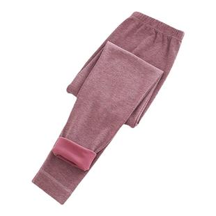 秋裤女士加厚高腰中老年人妈妈宽松不勒腿大码线裤加绒保暖裤睡裤