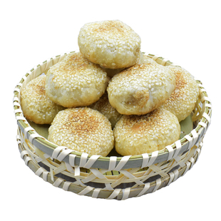 传统手工芝麻酥饼湖北天门特产传统黄潭饼子喜饼糕点零食小吃包邮