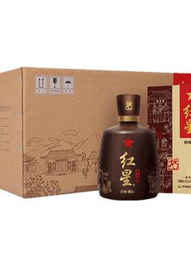 红星43度百年醇和紫坛500ml×6瓶