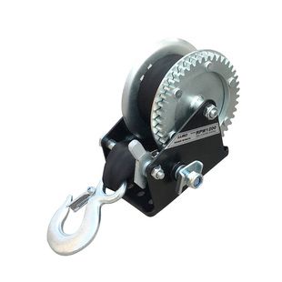 鲁舶拖车配件绞盘摩托艇橡皮艇游艇拖车用手摇双向自锁省力比绞盘